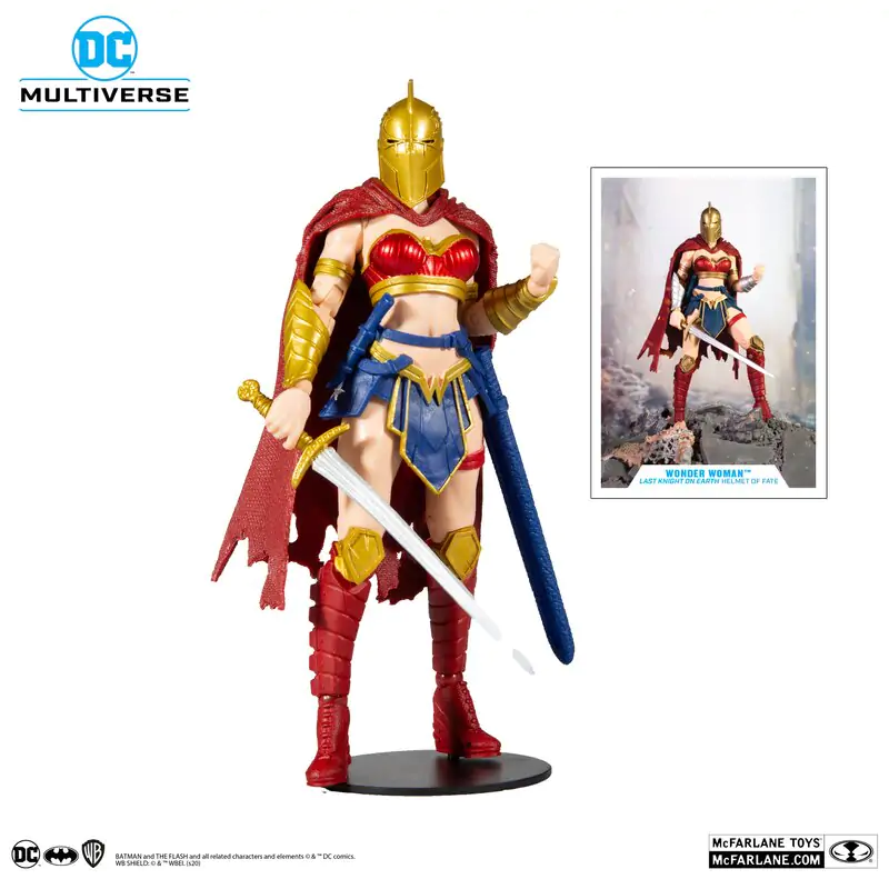 McFarlane Toys DC Multiverse 7" Figures - Last Knight on Earth Wonder Woman with Helmet of Fate
