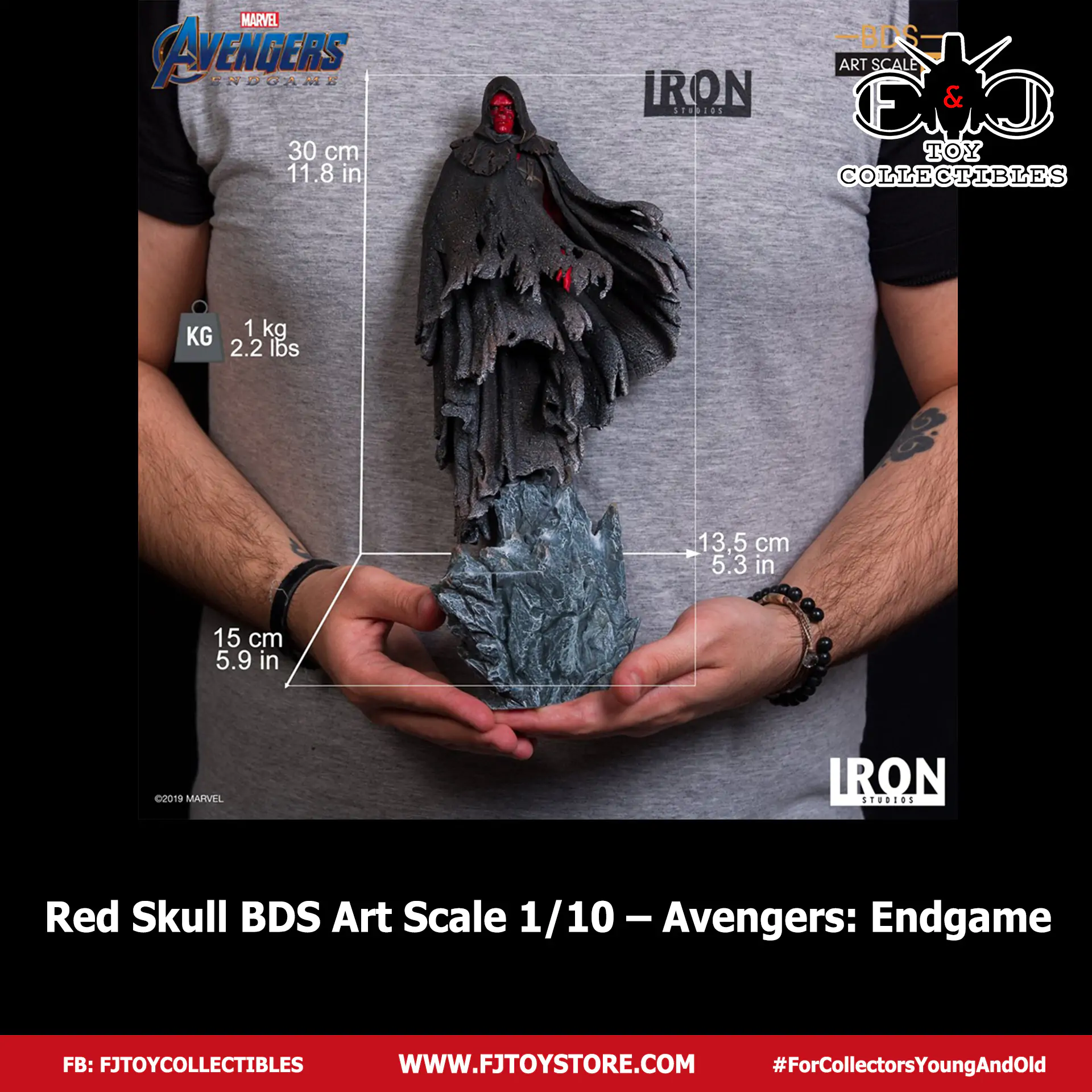 Iron Studios Red Skull BDS Art Scale 1/10 – Avengers: Endgame - Image 5