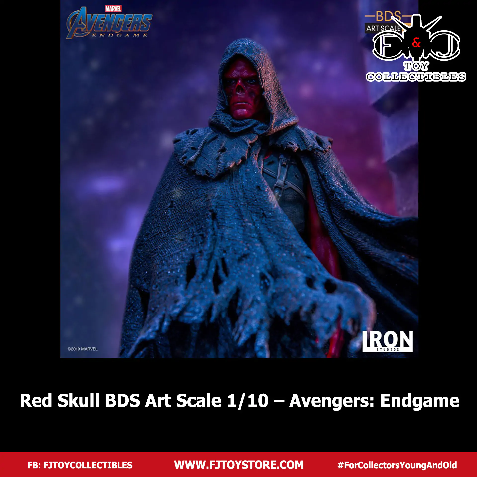 Iron Studios Red Skull BDS Art Scale 1/10 – Avengers: Endgame - Image 2