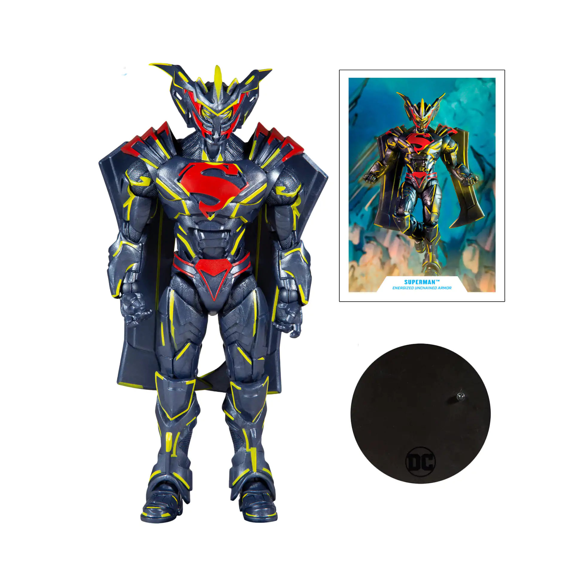 McFarlane Toys DC MULTIVERSE 7IN - SUPERMAN ENERGIZED UNCHAINED ARMOR (GOLD LABEL) - Image 2