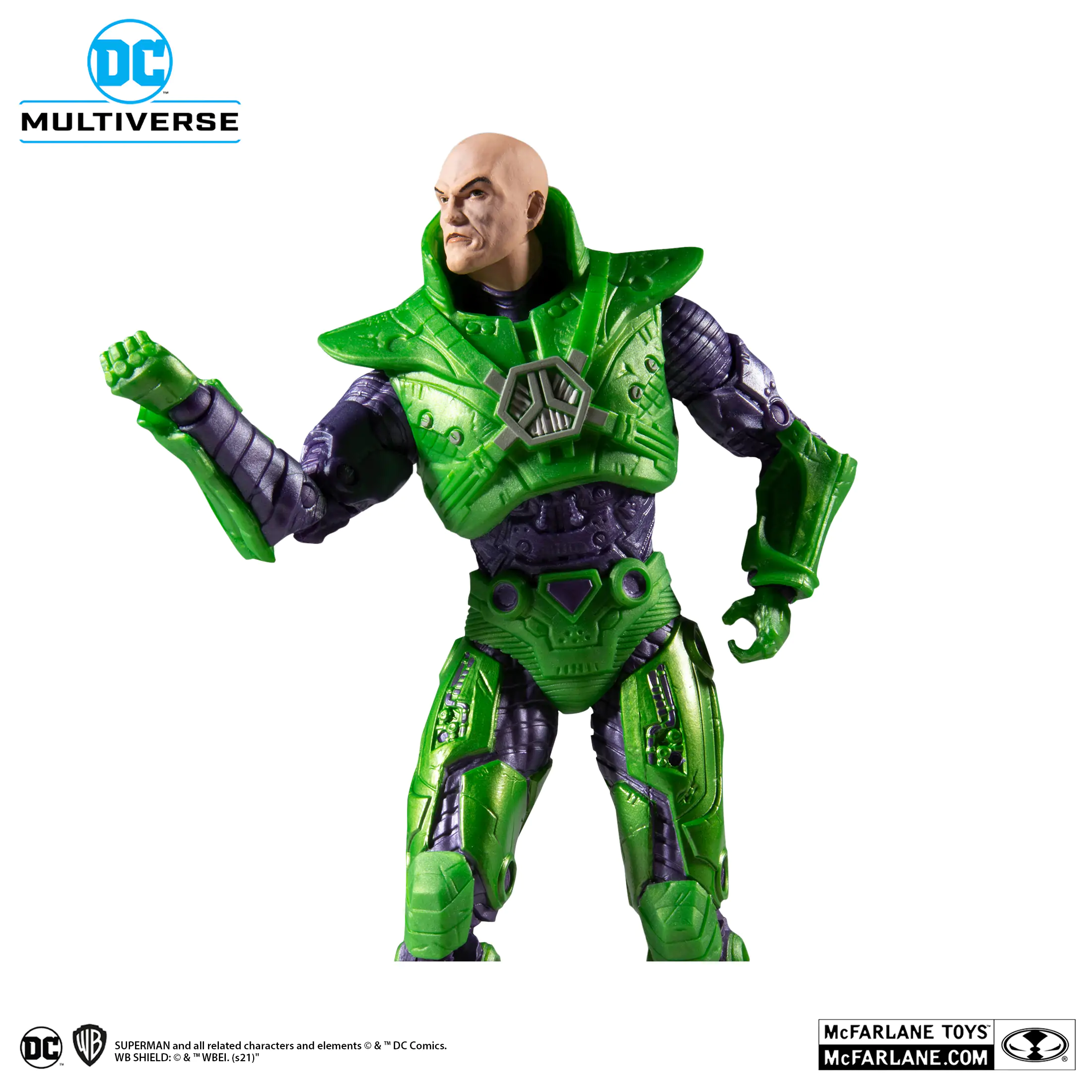 McFarlane Toys 7in Lex Luthor in Power Suit (Green) - Image 2