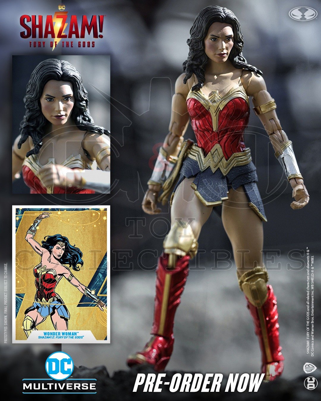  McFarlane - DC Multiverse - Shazam! Fury of The Gods 7 Action  Figure - Wonder Woman : Toys & Games