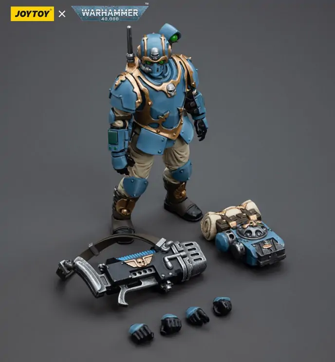 Joy Toy Warhammer 40k Astra Militarum Tempestus 55th Kappic Eagles Plasma Gunner 1/18 Scale Figure - Image 9