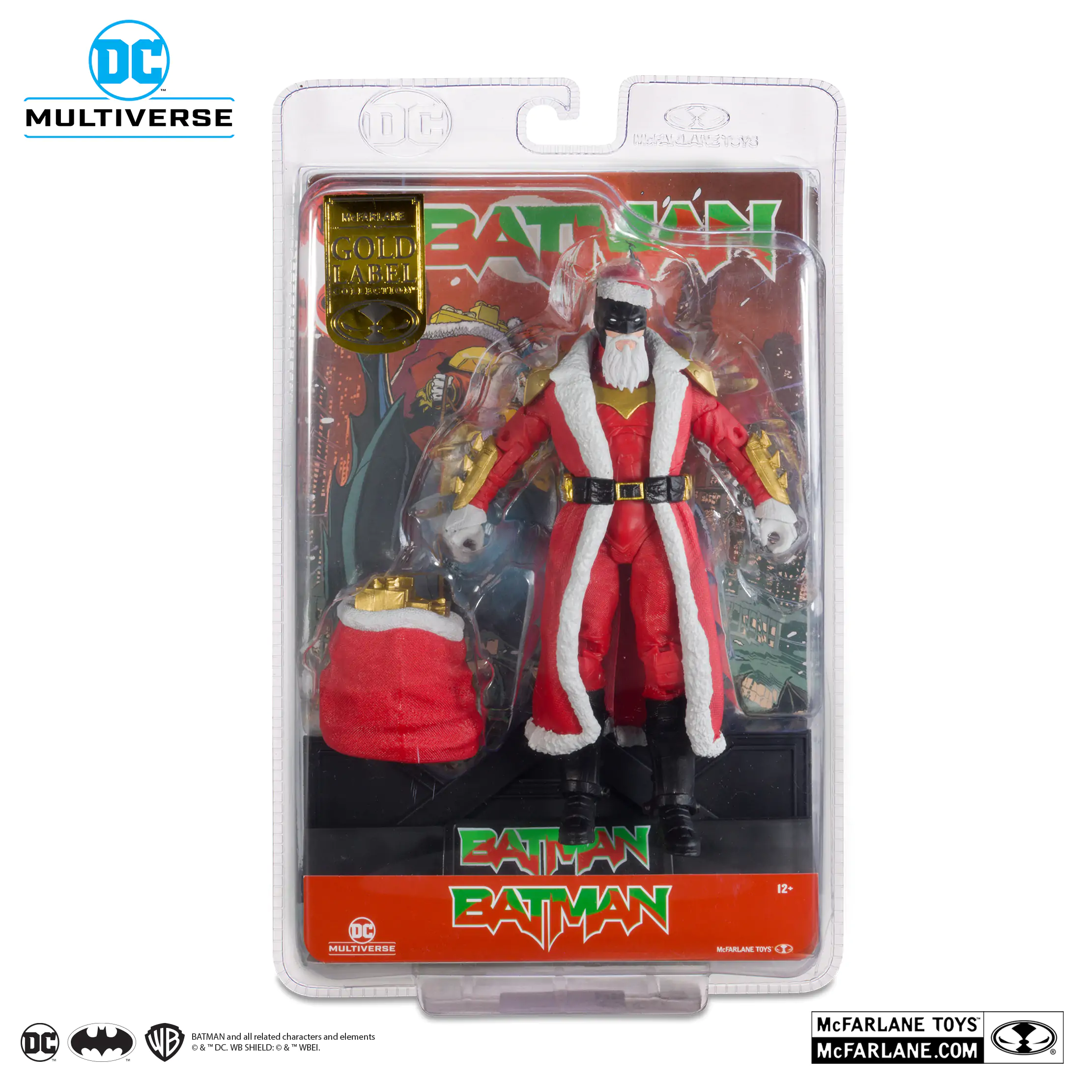 McFarlane Toys DC MULTIVERSE 7IN - BAT SANTA (RED VARIANT) (GOLD LABEL) - Image 7