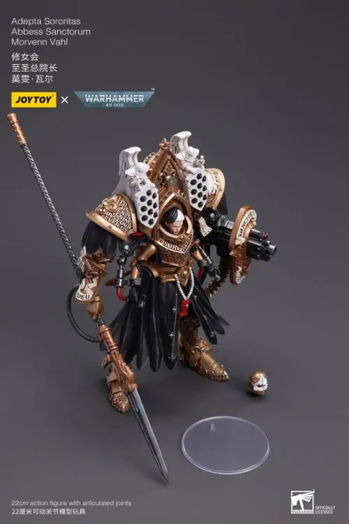 Joy Toy Warhammer 40K Adepta Sororitas Abbess Sanctorum Morvenn Vahl 1/18 Scale Figure - Image 11