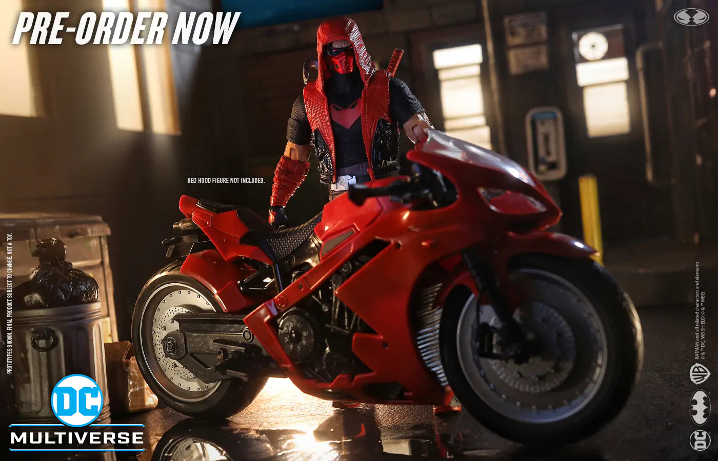 McFarlane Toys Red Hood’s Sportsbike (Red Hood: Outlaw) Vehicle - Image 2
