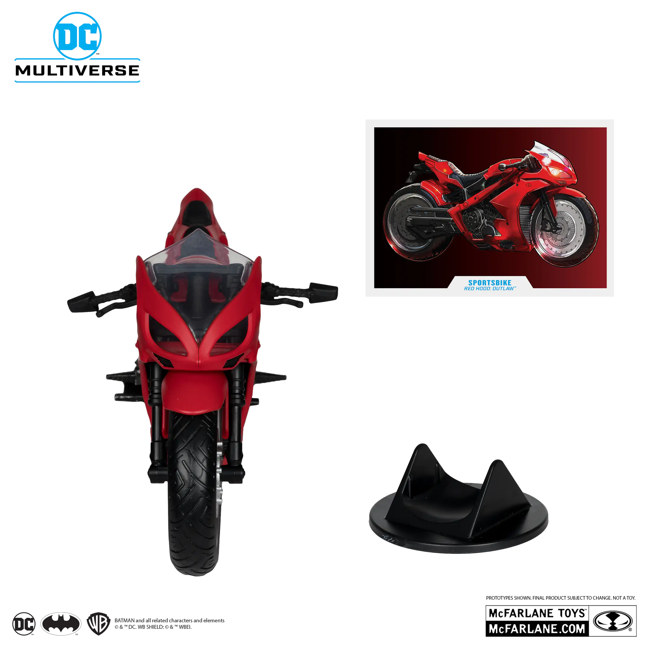 McFarlane Toys Red Hood’s Sportsbike (Red Hood: Outlaw) Vehicle - Image 5