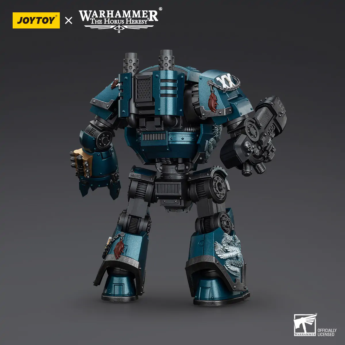 JoyToy Warhammer: The Horus Heresy Alpha Legion Contemptor Dreadnought with Gravis Plasma Cannon 1/18 Scale Action Figure - Image 6