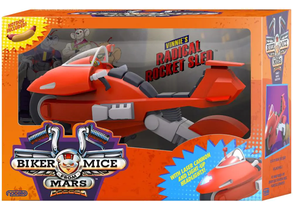 Nacelle Toys Biker Mice From Mars Vinnie and Radical Rocket Sled Action Figure Set - Image 8