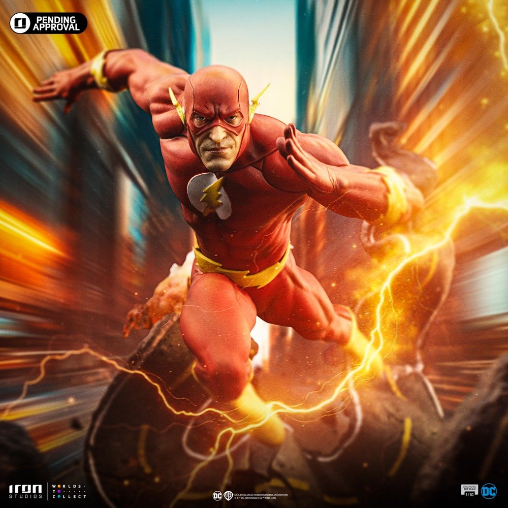 Iron Studios Flash Series 9 - DC Comics - Art Scale 1/10 (FREE A4 Poster)