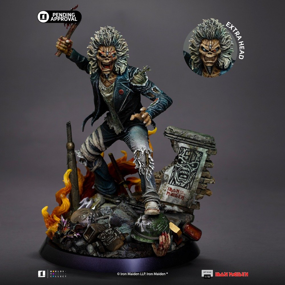 Iron Studios Eddie (50th Year Anniversary) - Iron Maiden - Art Scale 1/10 Statue (FREE A4 Poster)