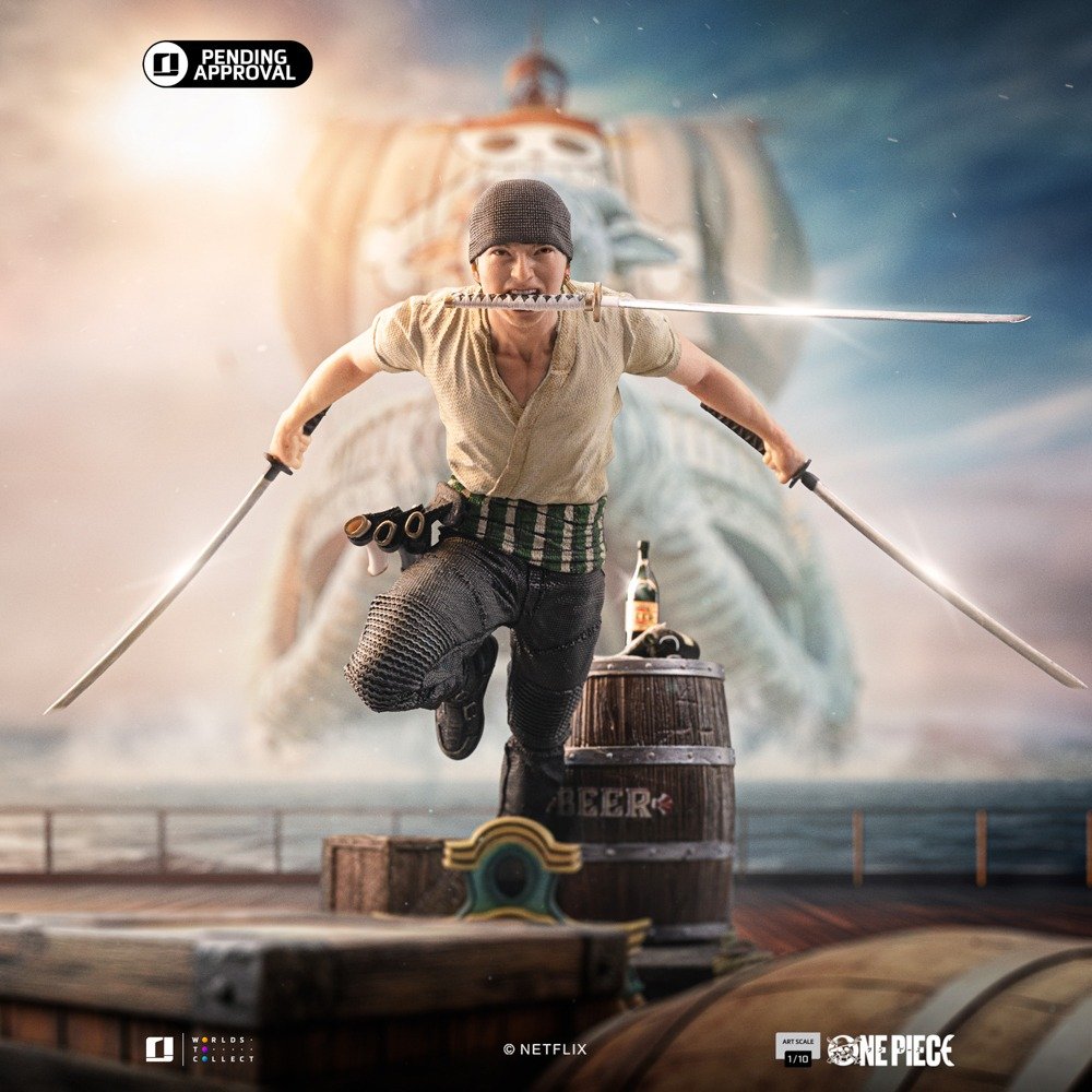 Iron Studios Zoro - One Piece Art Scale 1/10 (FREE A4 Poster)