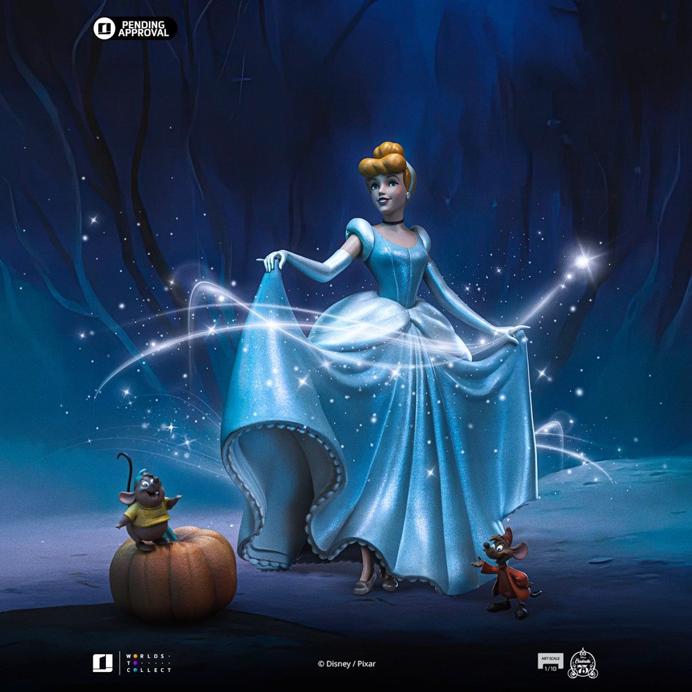 Iron Studios Cinderella - Disney Classics - Art Scale 1/10 (FREE A4 Poster)
