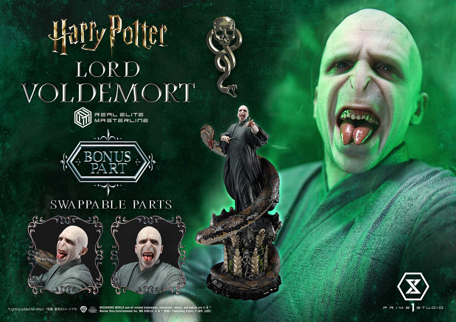 Prime1 Real Elite Masterline Harry Potter (Film) Lord Voldemort 1/4 Scale Statue (Bonus Version) (FREE DELIVERY Within Metro Manila)