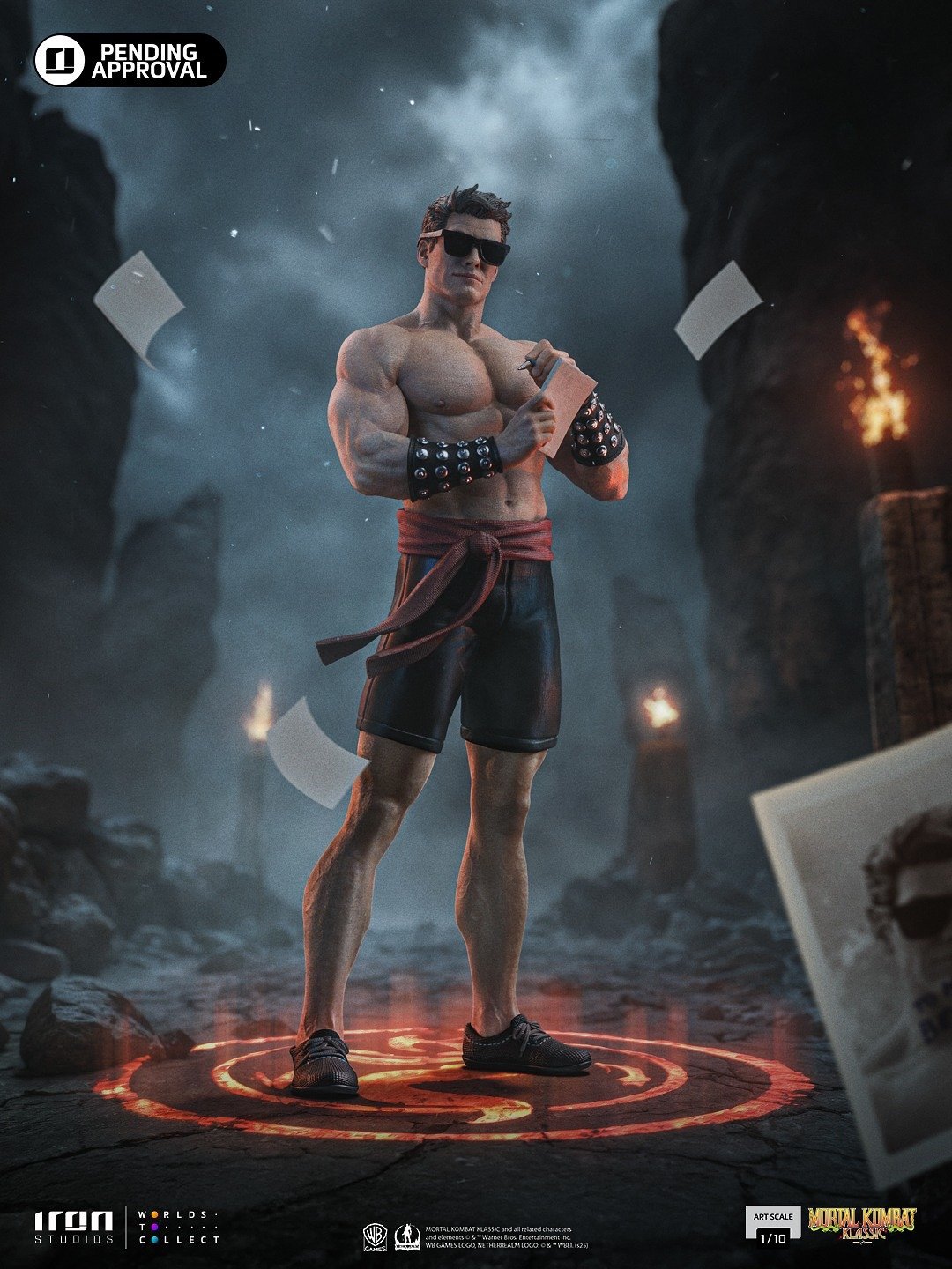 Iron Studios Johnny Cage Art Scale 1/10 – Mortal Kombat (FREE A4 Poster)