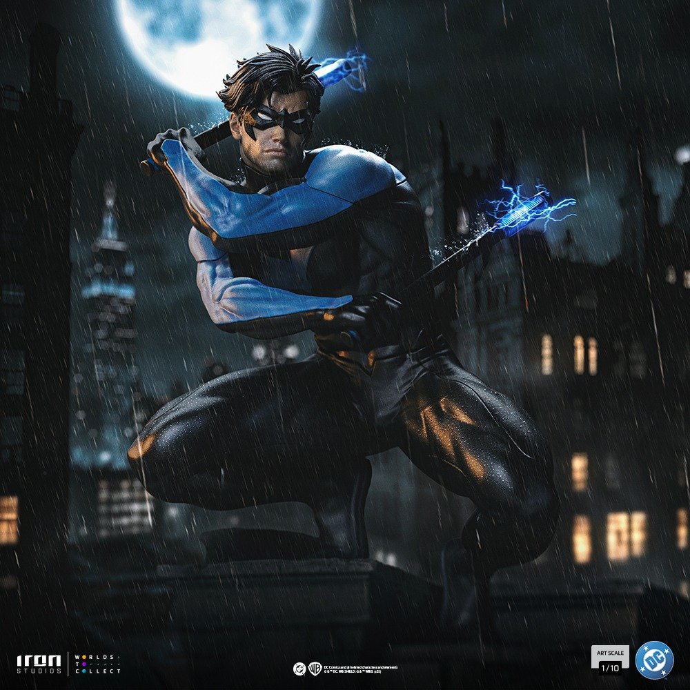 Iron Studios Nightwing - DC Comics Series 9 - Art Scale 1/10 (FREE A4 Poster)