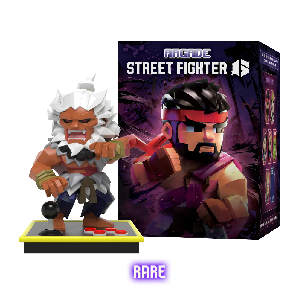 Mighty Jaxx Street Fighter 6 Arcade Box of 6 Figures Blindbox