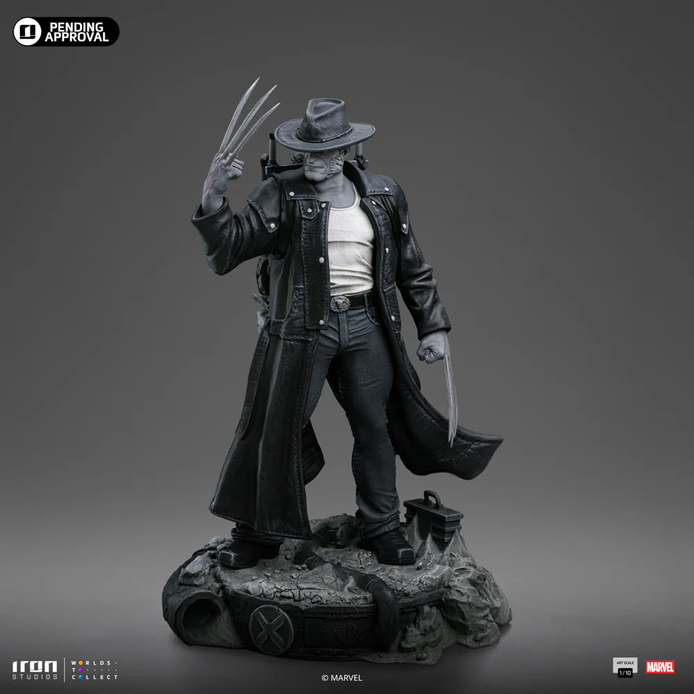 Iron Studios Old Man Logan (Black And White Variant) Marvel Comics Art Scale 1/10 PX Exclusive - Image 5