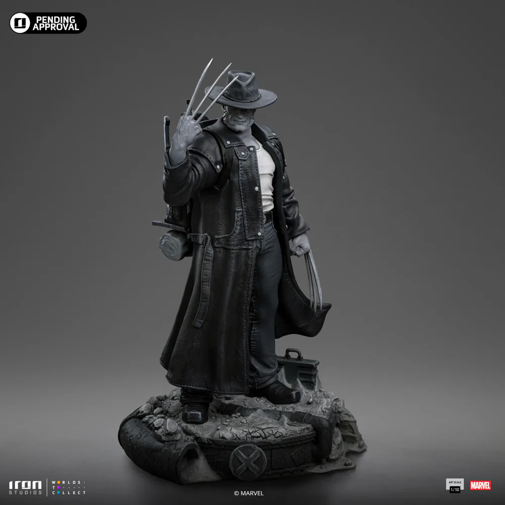 Iron Studios Old Man Logan (Black And White Variant) Marvel Comics Art Scale 1/10 PX Exclusive - Image 2