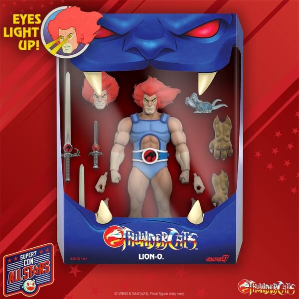 SUPER 7 ThunderCats ULTIMATES! Lion-O (LED Eyes) Action Figure - Image 4
