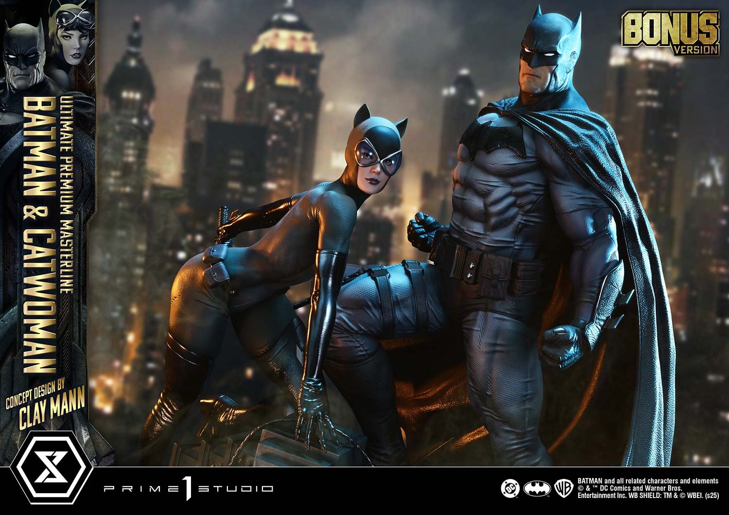 Prime1 Ultimate Premium Masterline Batman (Comics) Batman & Catwoman (Concept Design by CLAY MANN) (Bonus Version) (FREE DELIVERY Within Metro Manila)