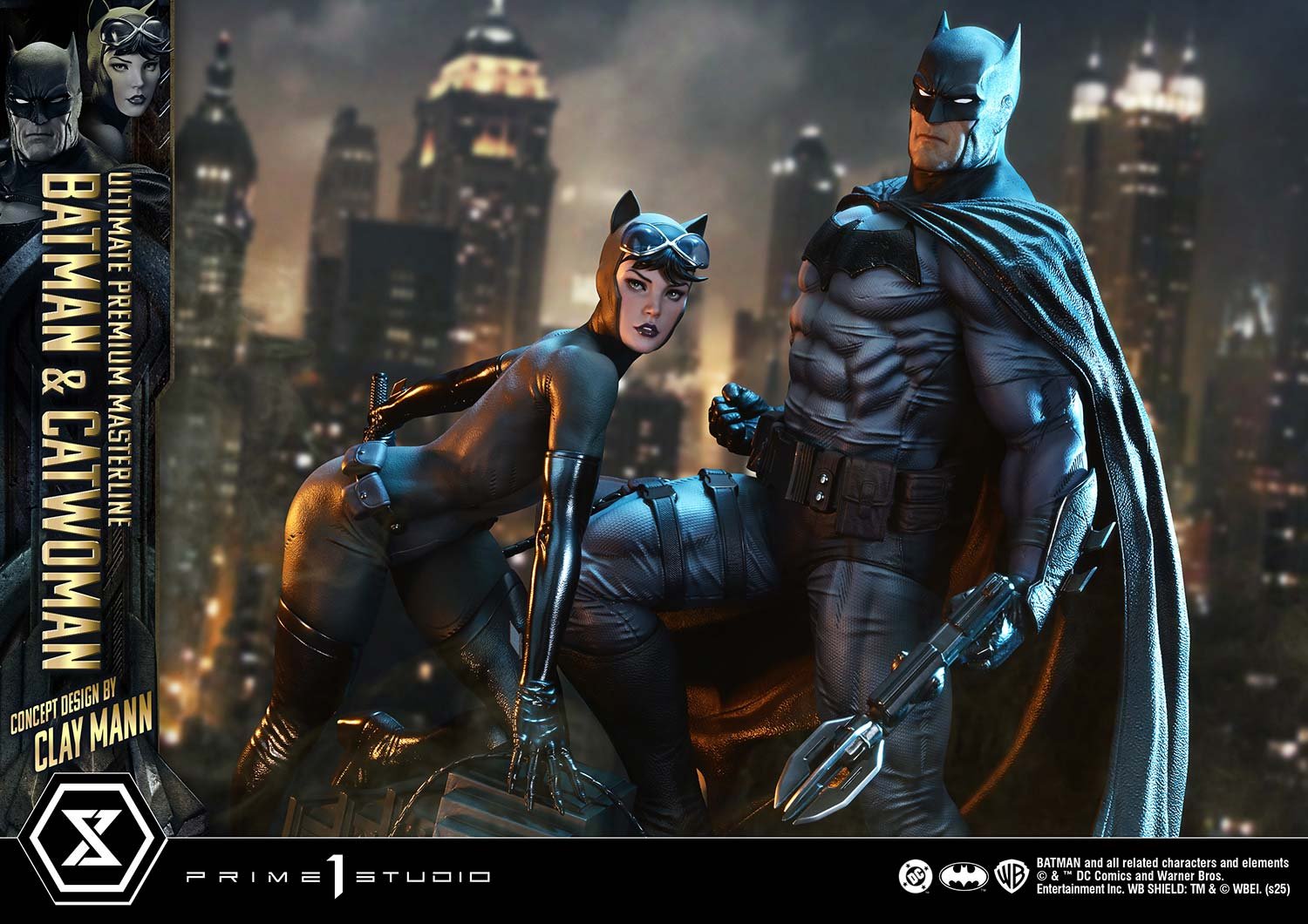 Prime1 Ultimate Premium Masterline Batman (Comics) Batman & Catwoman (Concept Design by CLAY MANN) (Regular Version) (FREE DELIVERY Within Metro Manila)