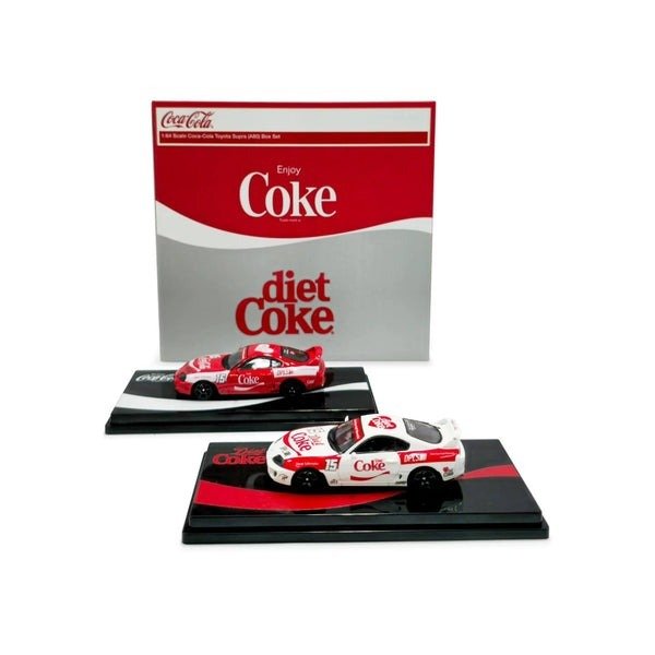DPLS x Inno64 1/64 Coca Cola Toyota Supra (A80) Coca-Cola Box Set
