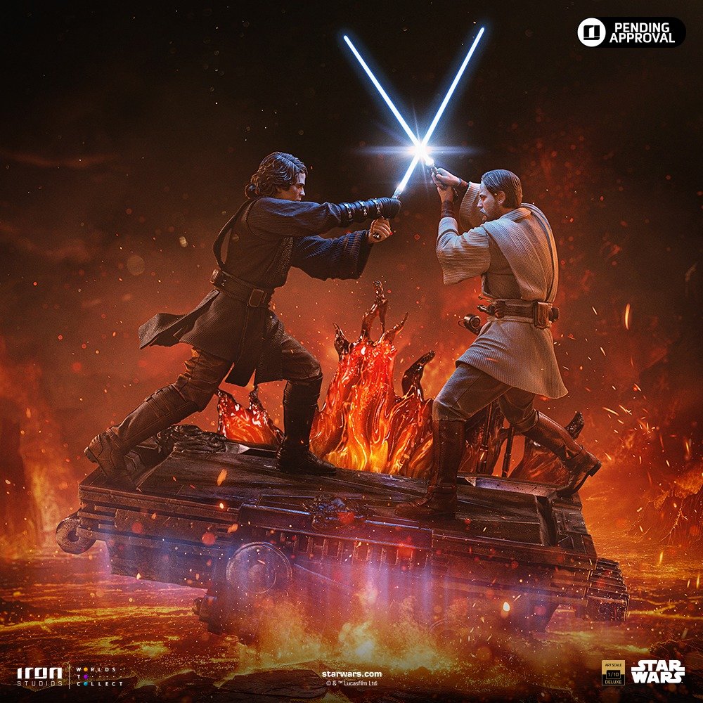 Iron Studios Anakin vs Obi-Wan (Revenge of the Sith 20th Year Anniversary) – Star Wars – Art Scale 1/10 (FREE DELIVERY Within Metro Manila)