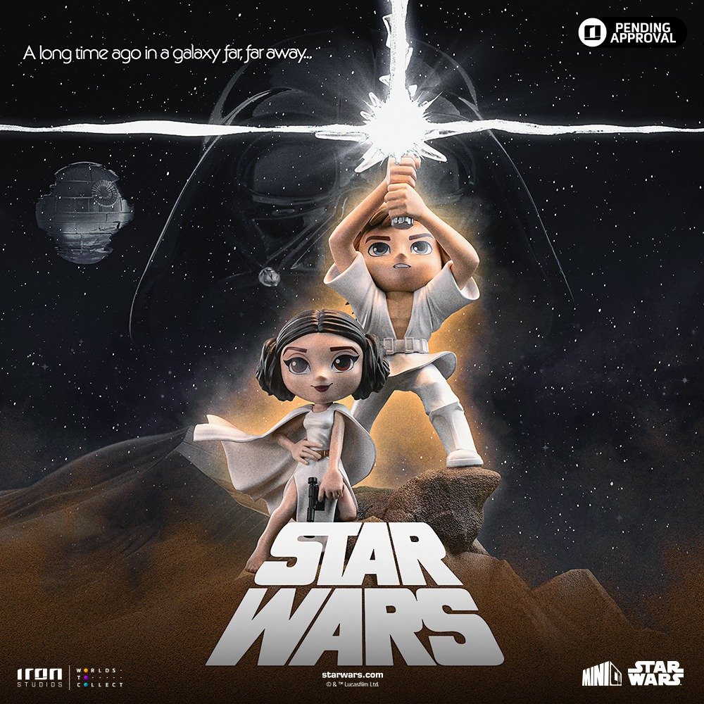 Iron Studios Luke and Leia - Star Wars - Minico
