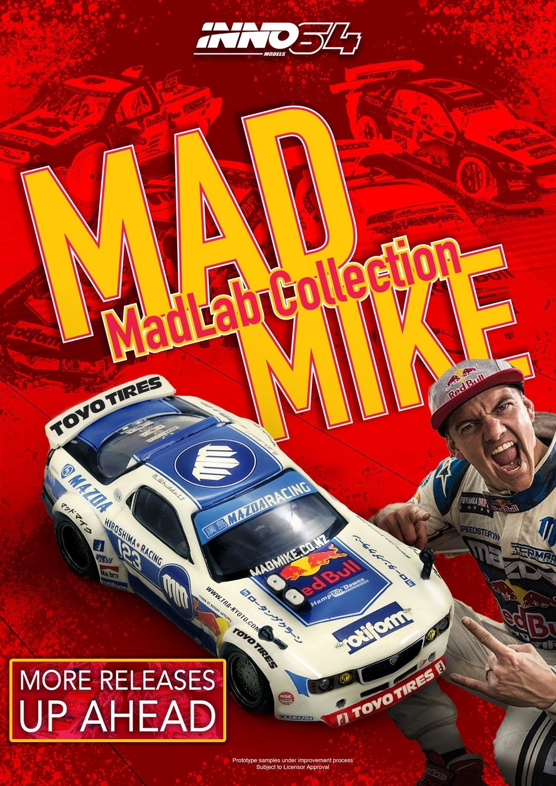 INNO64 1:64 Mazda RX-7 "PANDEM ROCKET BUNNY" MADBUL MADLAB COLLECTION 001 - Image 5