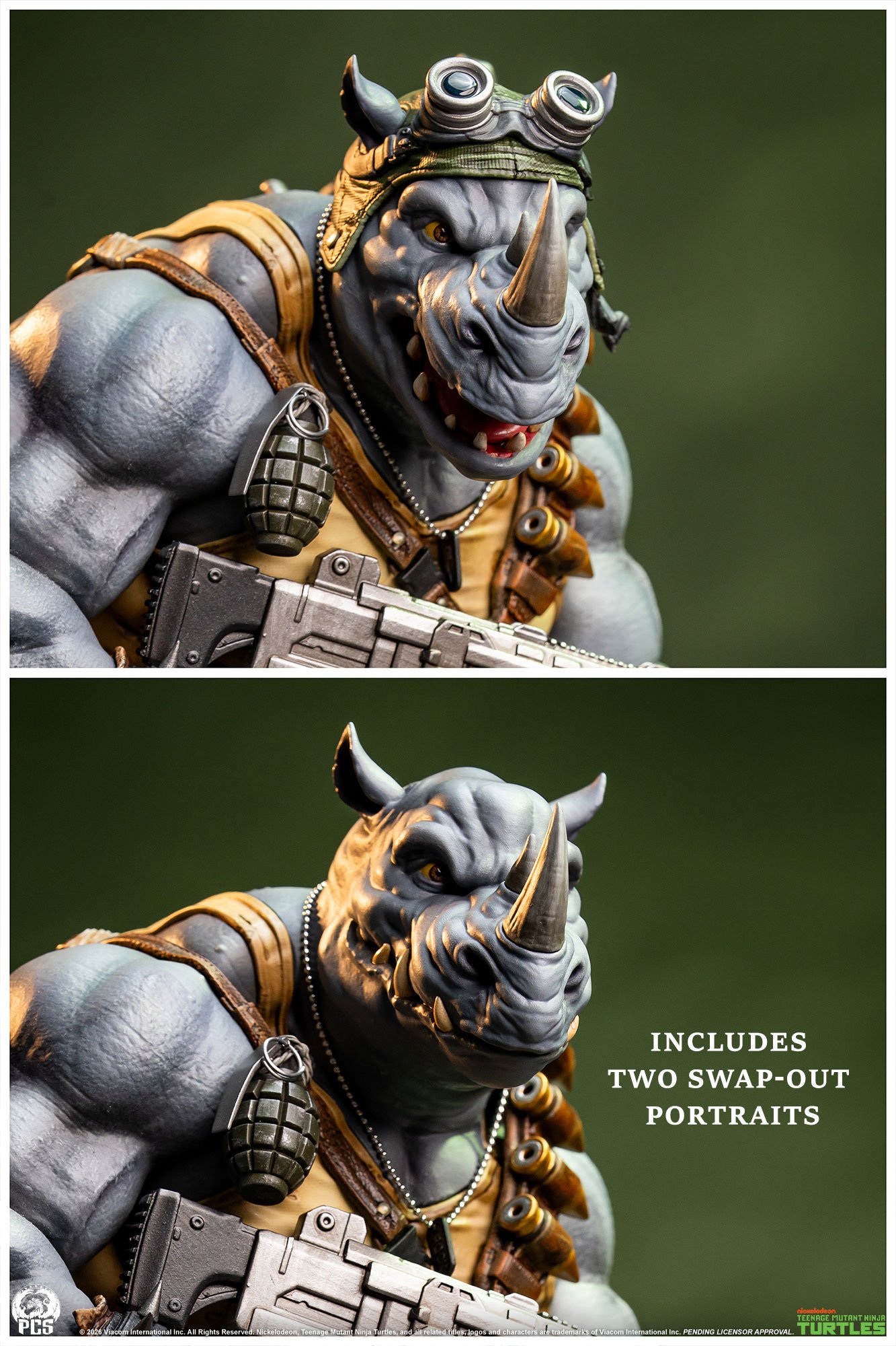 PCS Collectibles TMNT Legends - Rocksteady 1/3 Scale Statue (FREE DELIVERY Within Metro Manila) - Image 3