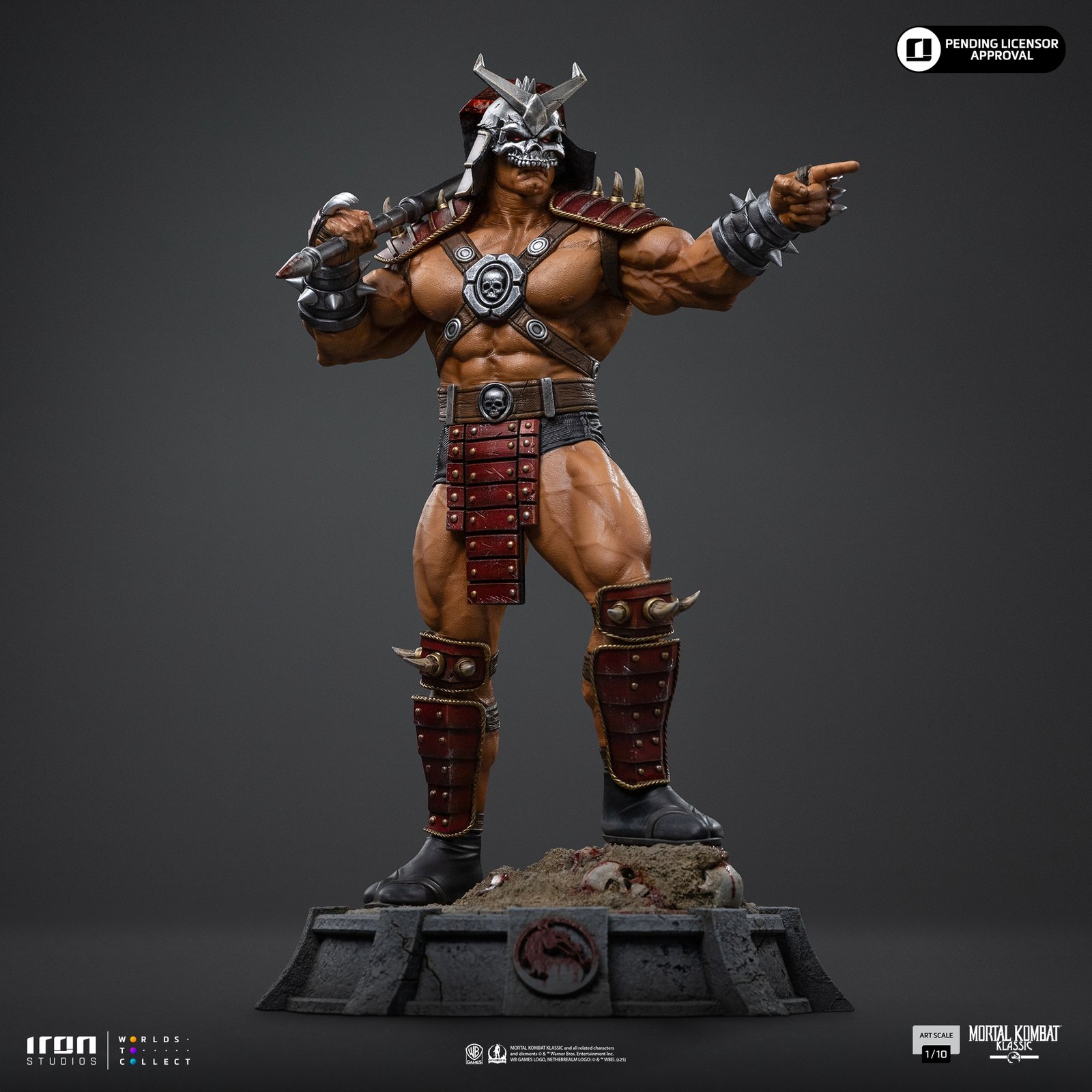 Iron Studios Shao Khan - Mortal Kombat - Art Scale 1/10 (FREE A4 Poster)