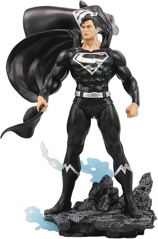 PureArts DC Heroes Superman Black and Silver PX PVC 1/8 Scale Statue