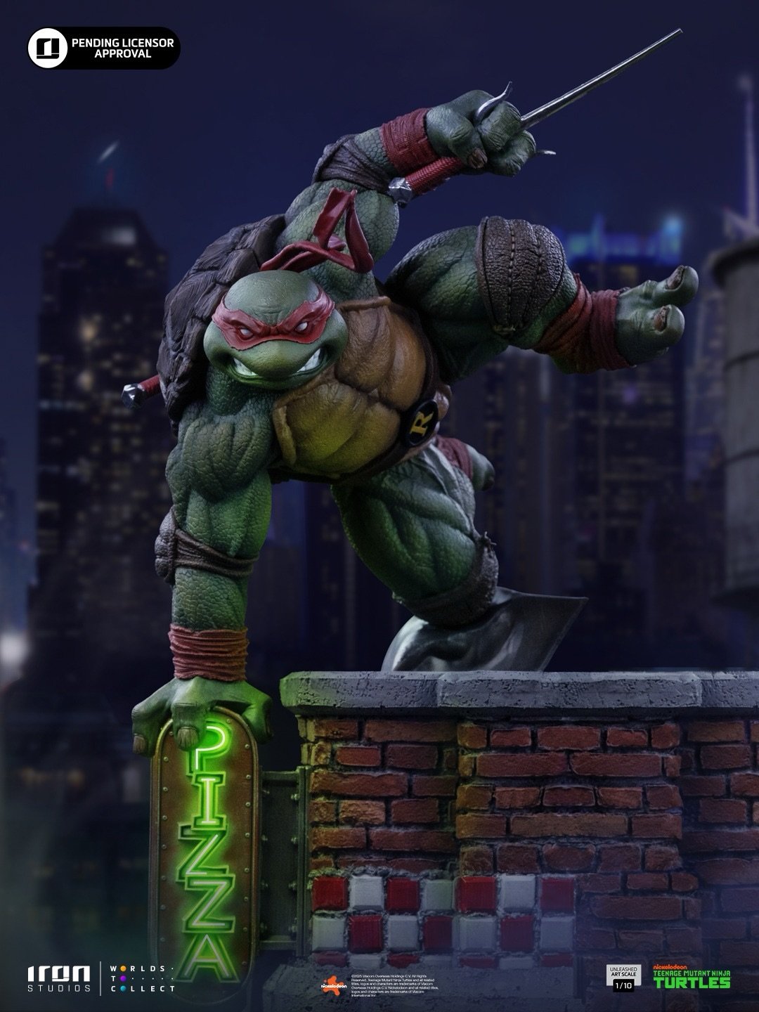 Iron Studios  Raphael - TMNT - Unleashed Art Scale 1/10 (FREE A4 Poster)