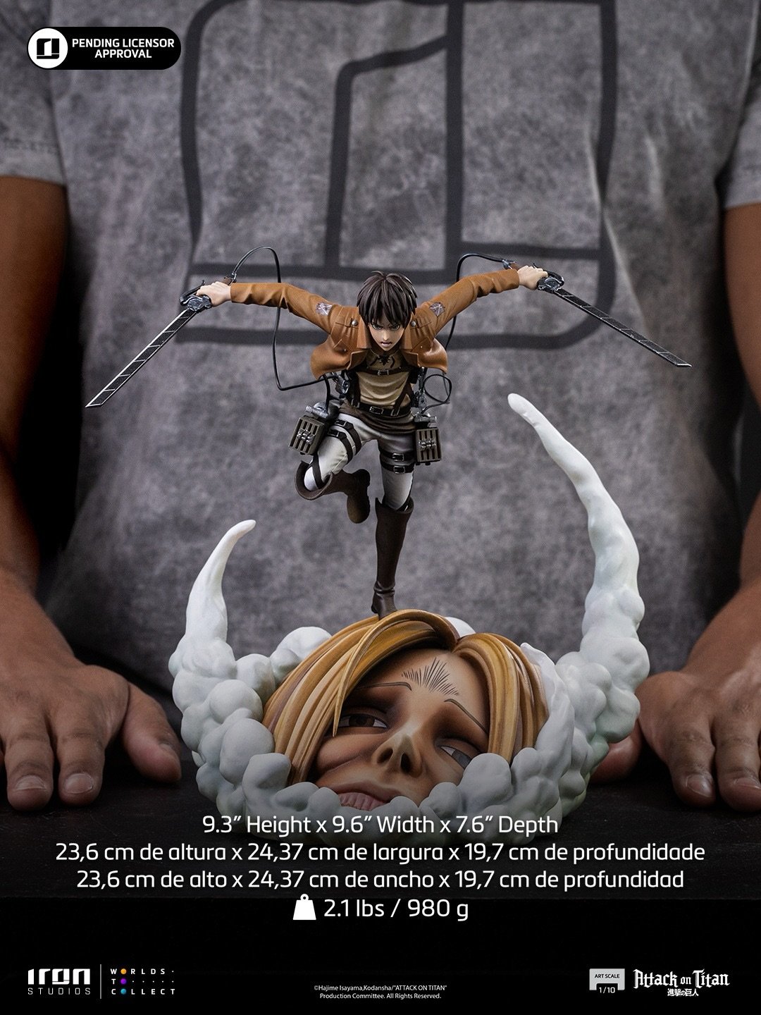Iron Studios Eren Yeager - Attack on Titan - Art Scale 1/10 (FREE Delivery Within Metro Manila) - Image 11