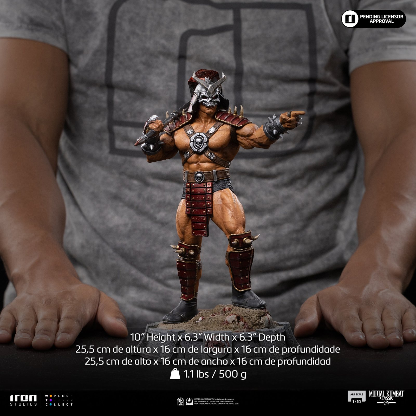 Iron Studios Shao Khan - Mortal Kombat - Art Scale 1/10 (FREE A4 Poster) - Image 9