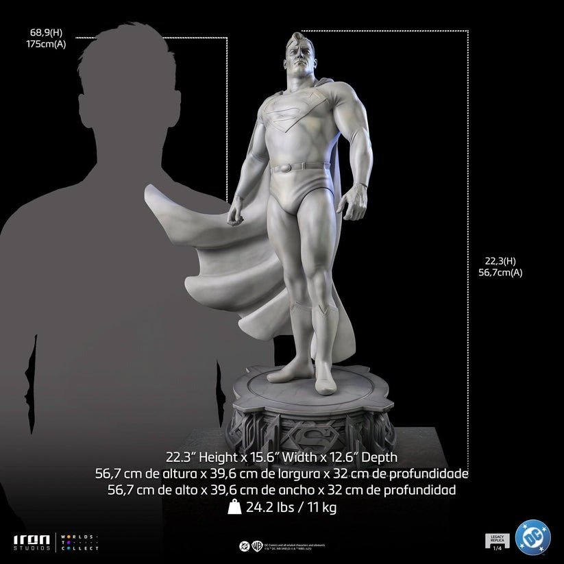 Iron Studios Superman (Marble Version) DC Trinity Statue - DC Comics - Legacy Replica 1/4 (FREE DELIVERY Within Metro Manila) - Image 5