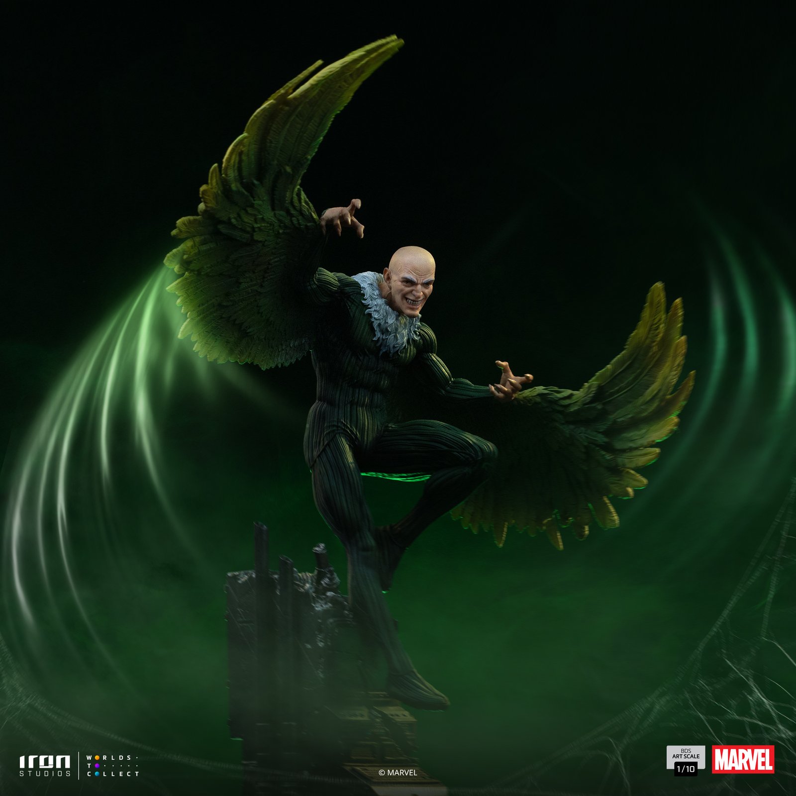 Iron Studios Vulture - Spider-Man vs Villains Diorama - BDS Art Scale 1/10 (FREE A4 Poster)