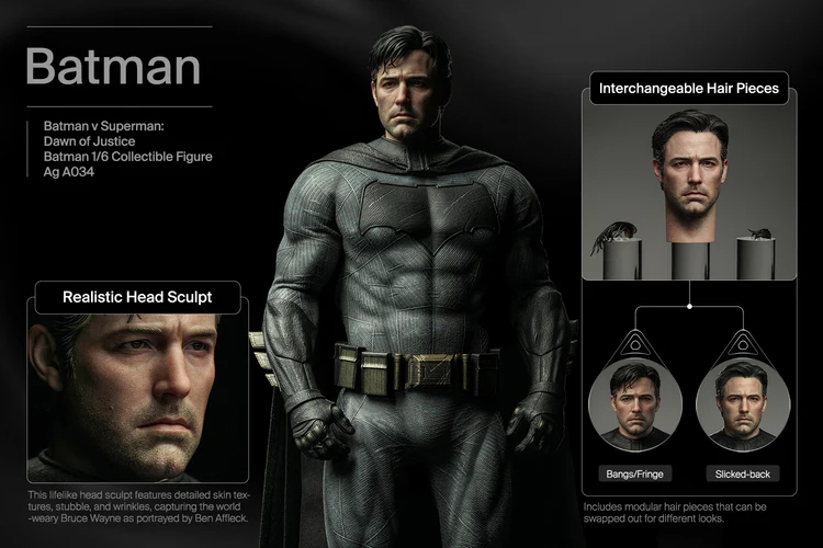 Queen Studios INART BvS: Dawn of Justice - Batman 1/6 Collector's Edition Figure (FREE DELIVERY Within Metro Manila) - Image 5