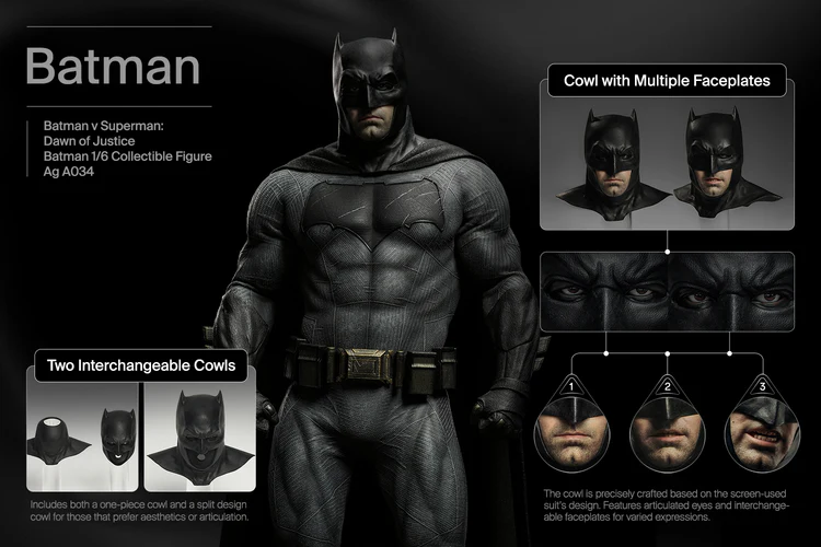 Queen Studios INART BvS: Dawn of Justice - Batman 1/6 Collector's Edition Figure (FREE DELIVERY Within Metro Manila) - Image 4