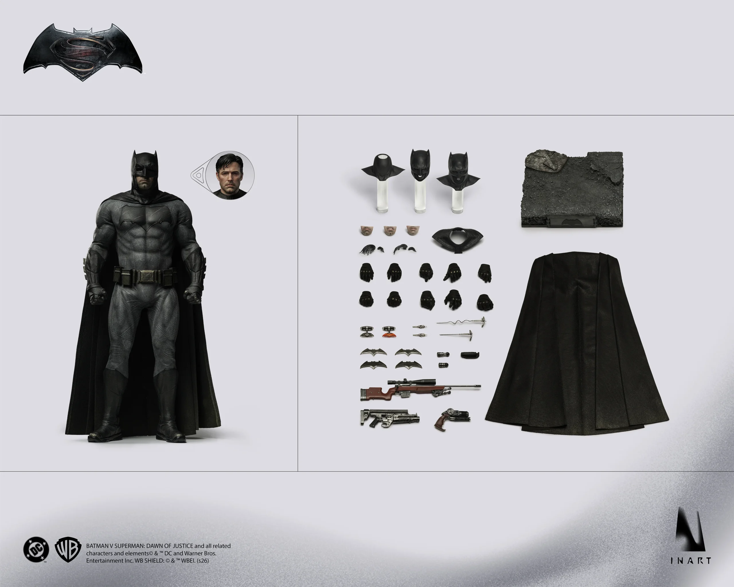 Queen Studios INART BvS: Dawn of Justice - Batman 1/6 Collector's Edition Figure (FREE DELIVERY Within Metro Manila) - Image 6