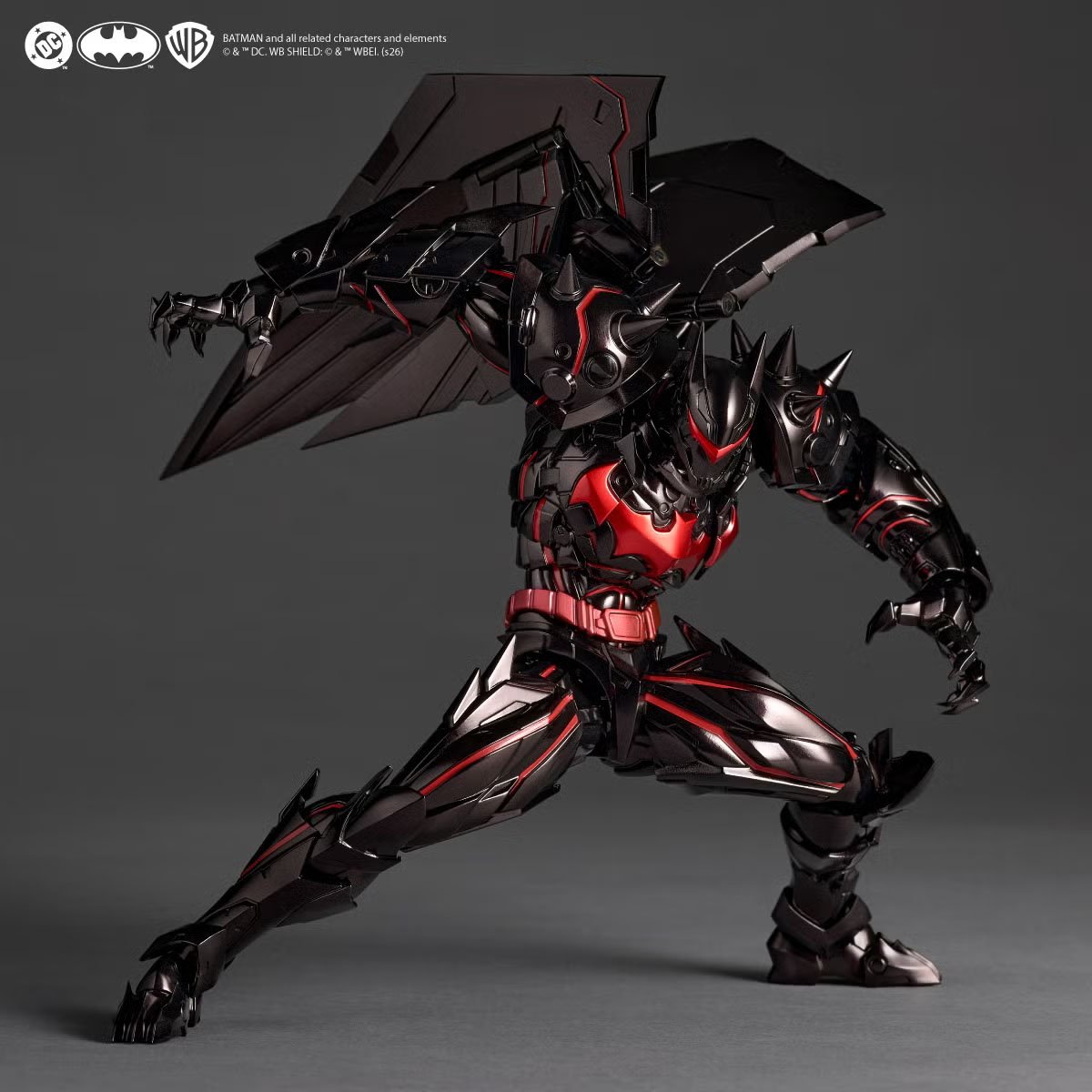 Kaiyodo DC Comics Amazing Yamaguchi Revoltech NR116 Hellbat Action Figure - Image 6