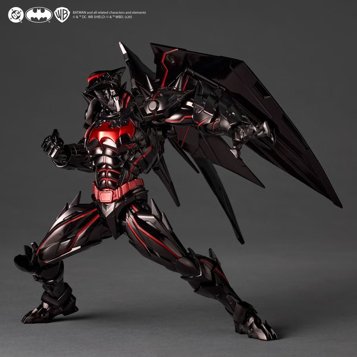 Kaiyodo DC Comics Amazing Yamaguchi Revoltech NR116 Hellbat Action Figure - Image 5