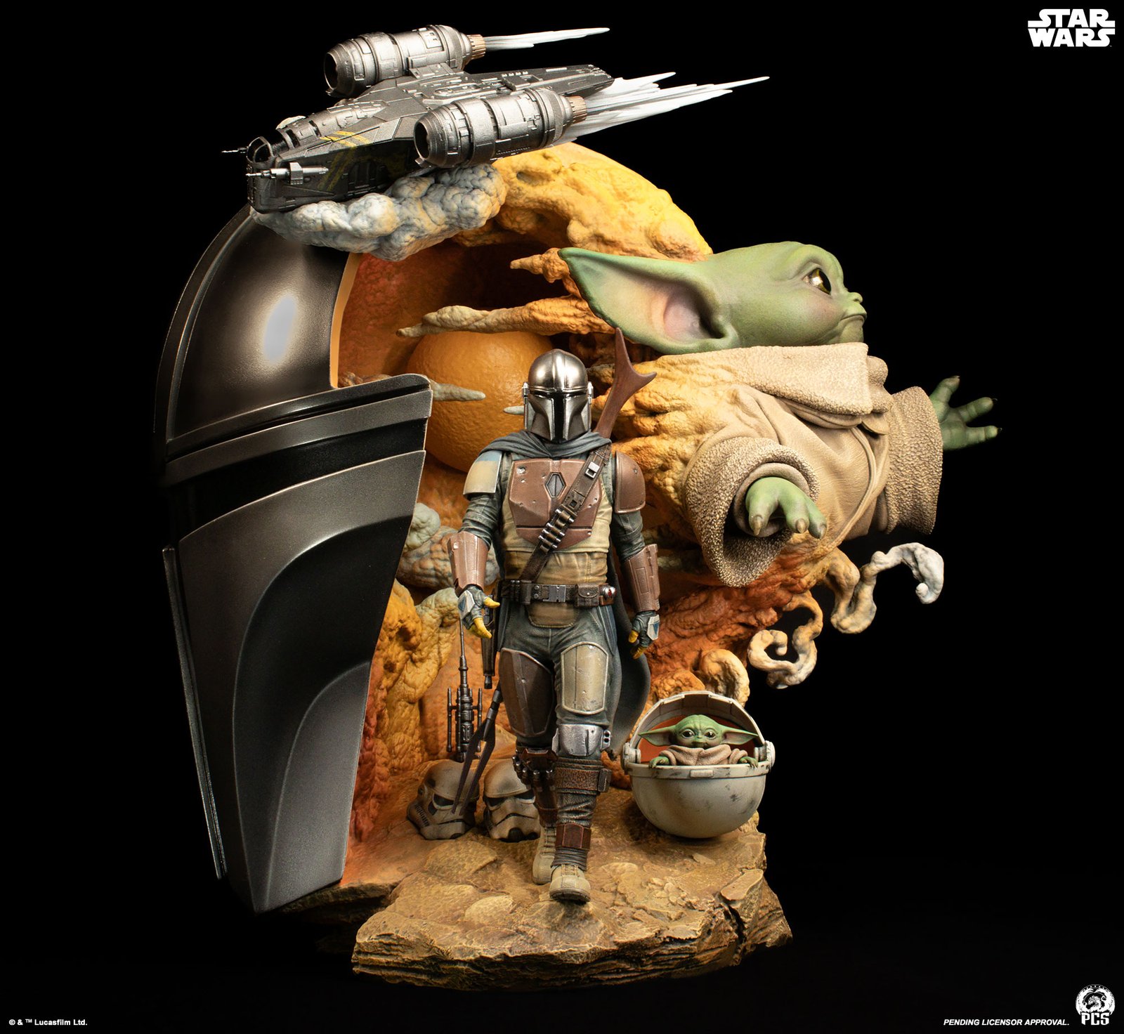 PCS Collectibles The Mandalorian - Fine Art Bust (FREE DELIVERY Within Metro Manila)