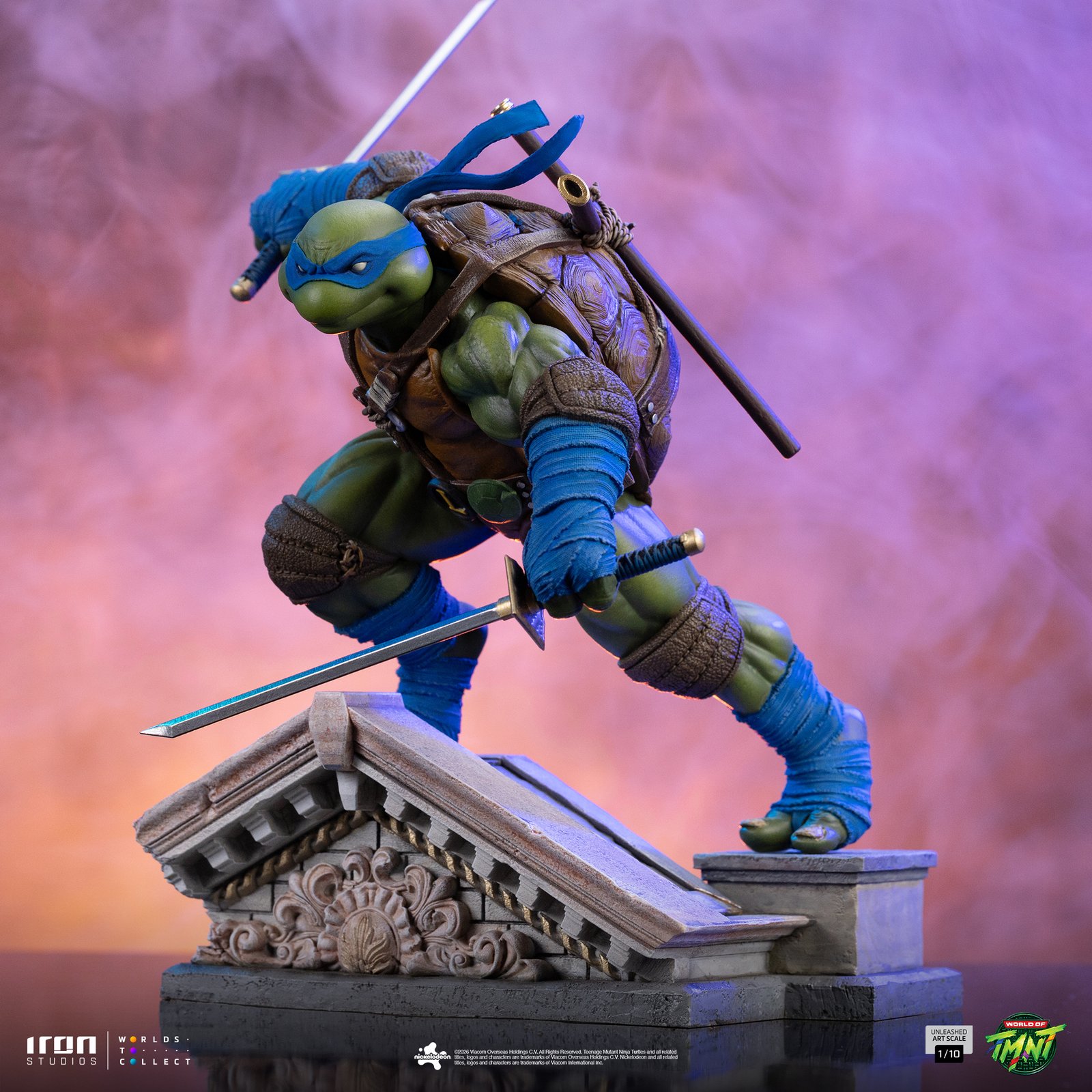 Iron Studios Leonardo Unleashed - Teenage Mutant Ninja Turtles - Art Scale 1/10 (FREE A4 Poster)