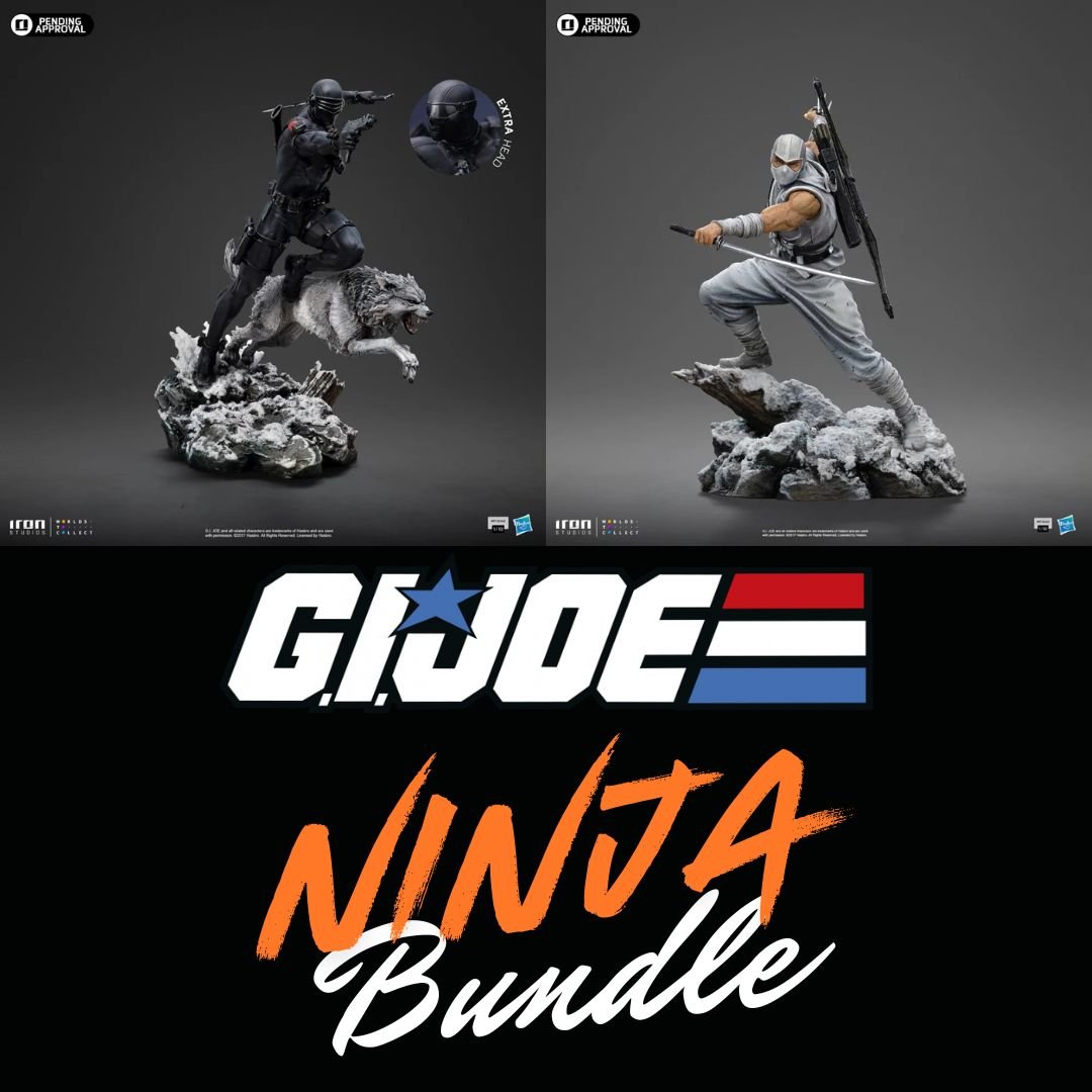 Iron Studios G.I. Joe Ninja Bundle (Snake Eyes and Storm Shadow) 1/10
