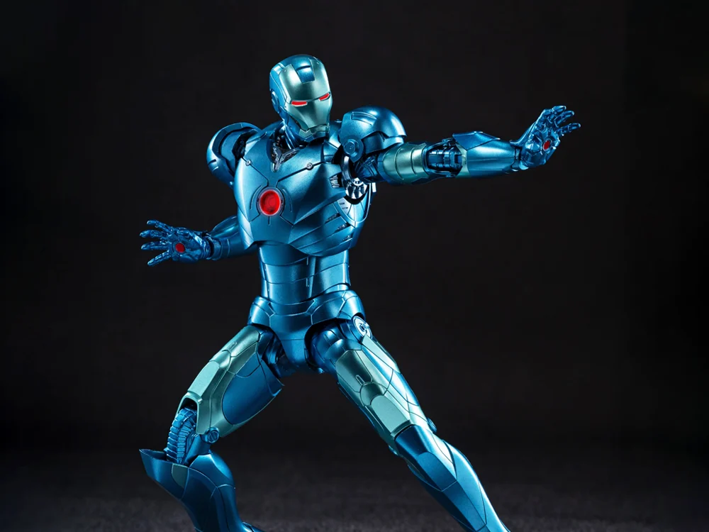 Threezero Marvel: The Infinity Saga DLX Iron Man Mark 3 (Stealth Edition) 1/12 Scale Action Figure