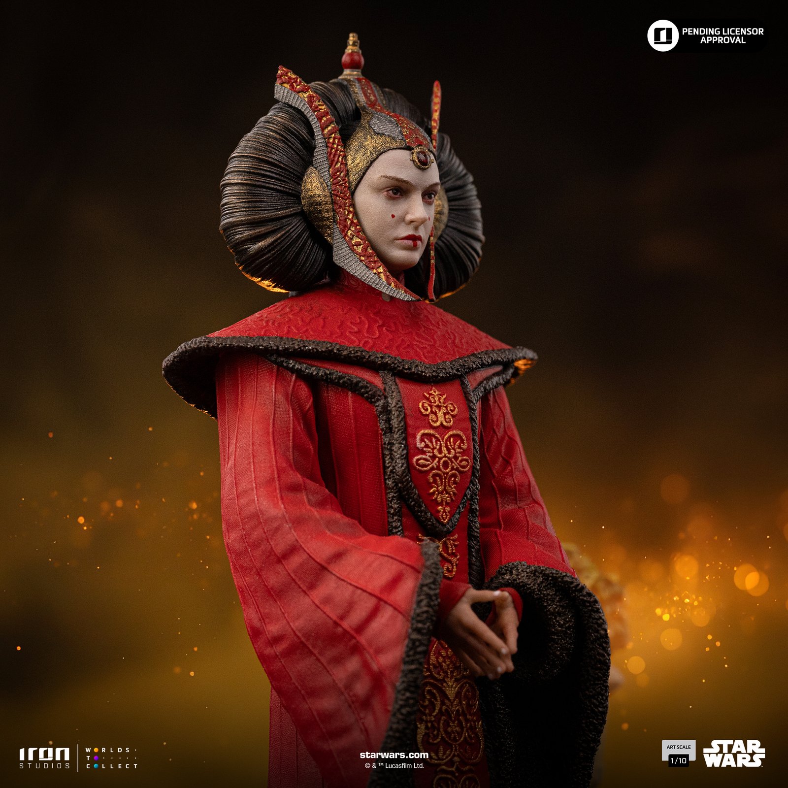 Iron Studios Queen Amidala - Star Wars - Art Scale 1/10 (FREE A4 Poster)