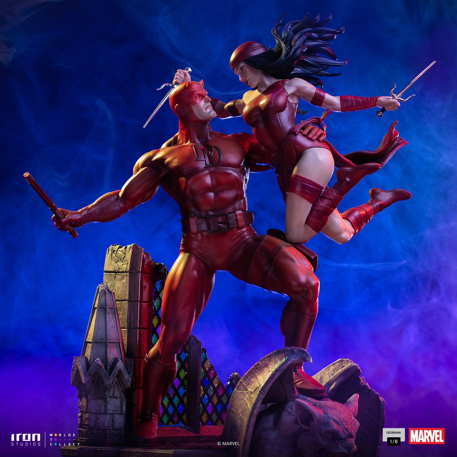 Iron Studios Daredevil and Elektra - Marvel Comics - Diorama 1/6 (FREE DELIVERY Within Metro Manila)
