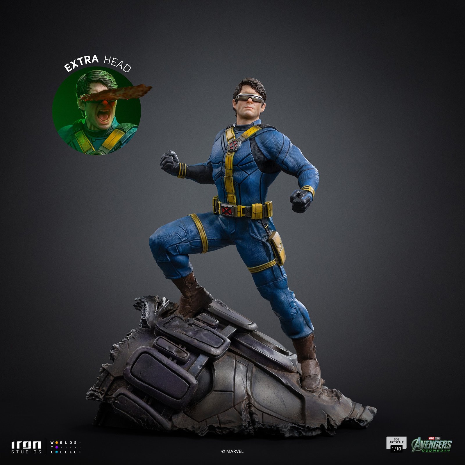 Iron Studios Cyclops - Avengers Doomsday - BDS Art Scale 1/10 (FREE A4 Poster) - Image 2